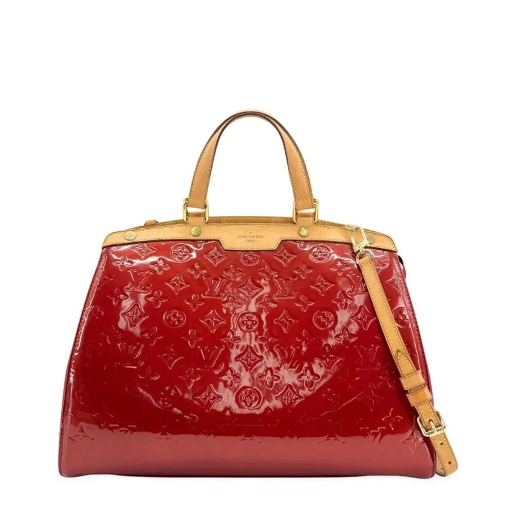 Louis Vuitton Monogram Vernis Brea GM Red
